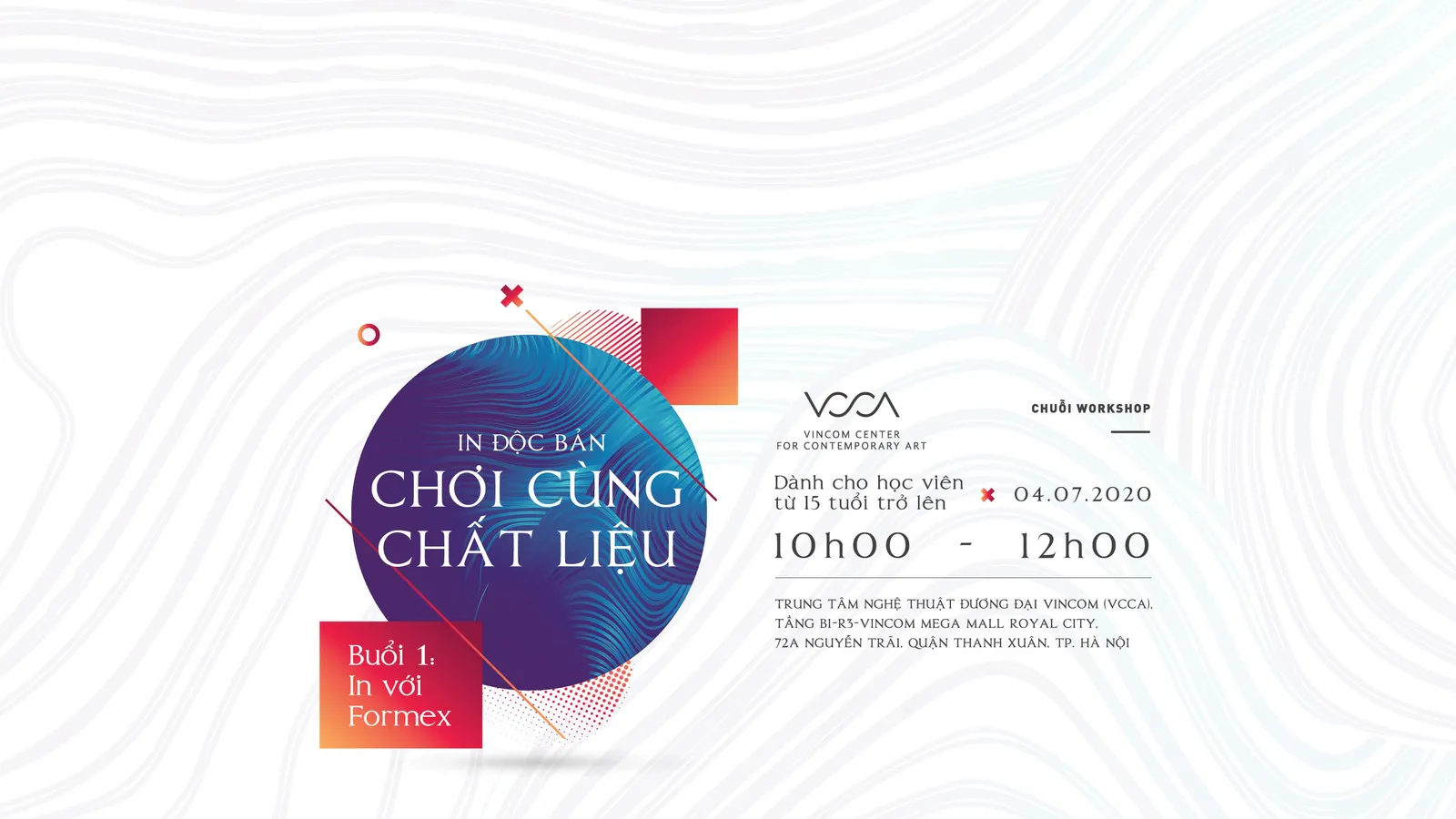 Giới thiệu chuyên đề “In với Formex” trong chuỗi workshop “In độc bản: Chơi cùng chất liệu” tại VCCA