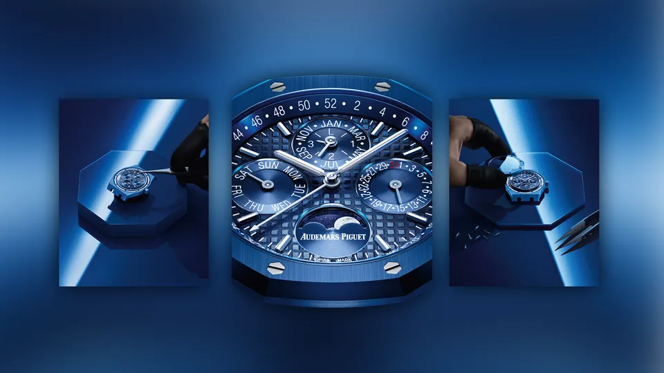 Audemars Piguet ra mắt mẫu Royal Oak Perpetual Calendar đầu tiên từ Ceramic Xanh dương