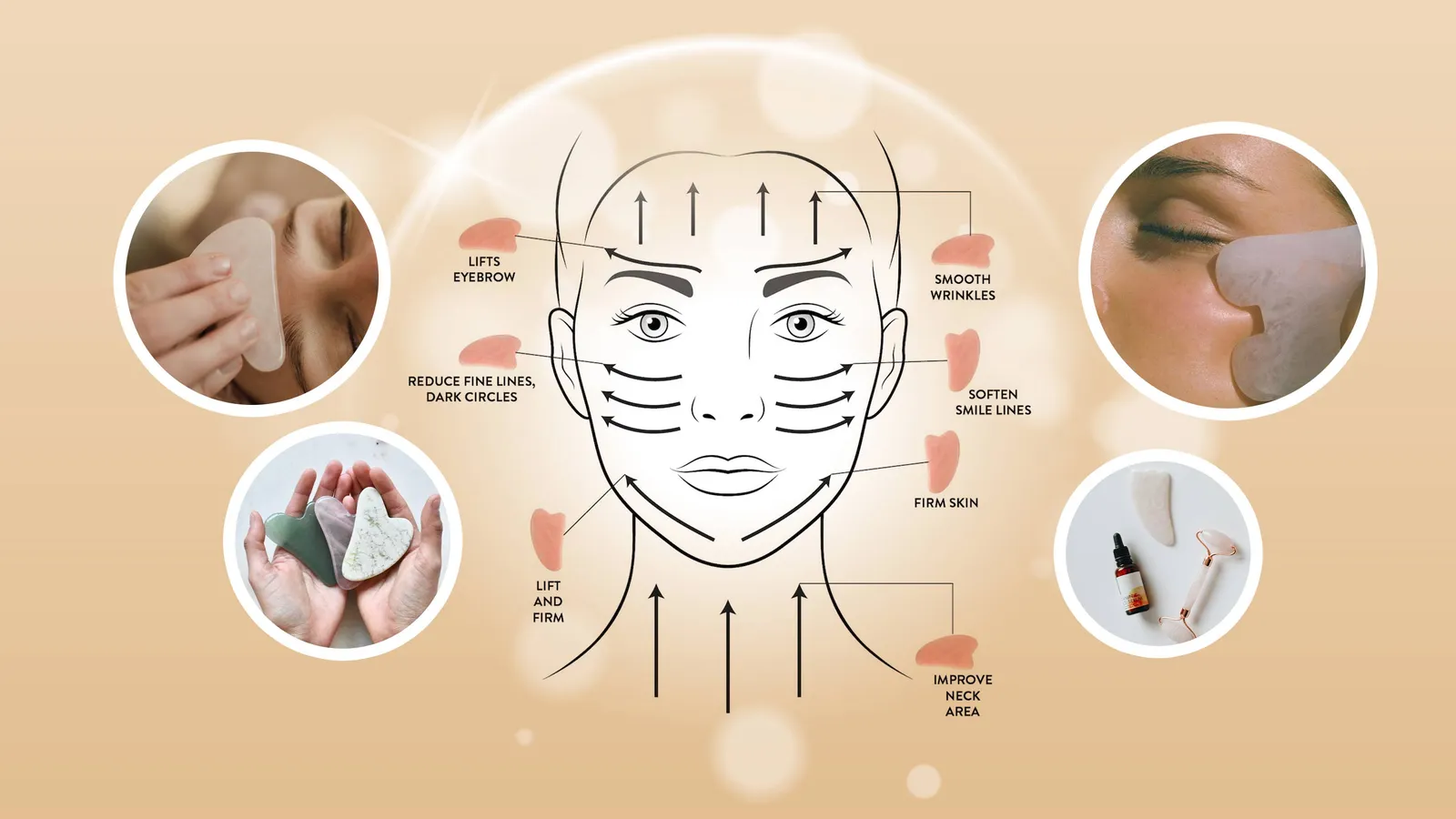 Trẻ hoá làn da bằng phương pháp massage với đá Gua sha