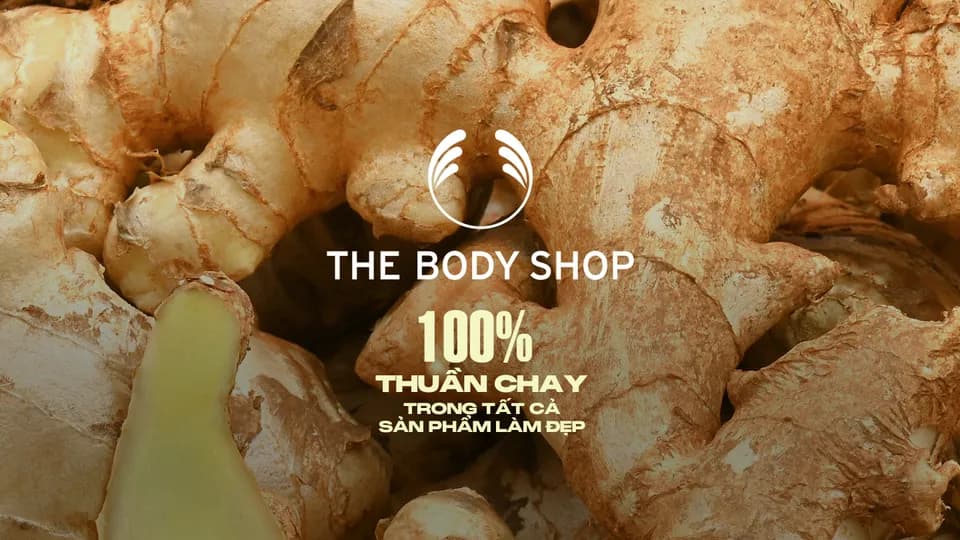 The Body Shop đạt chứng nhận 100% sản phẩm làm đẹp thuần chay
