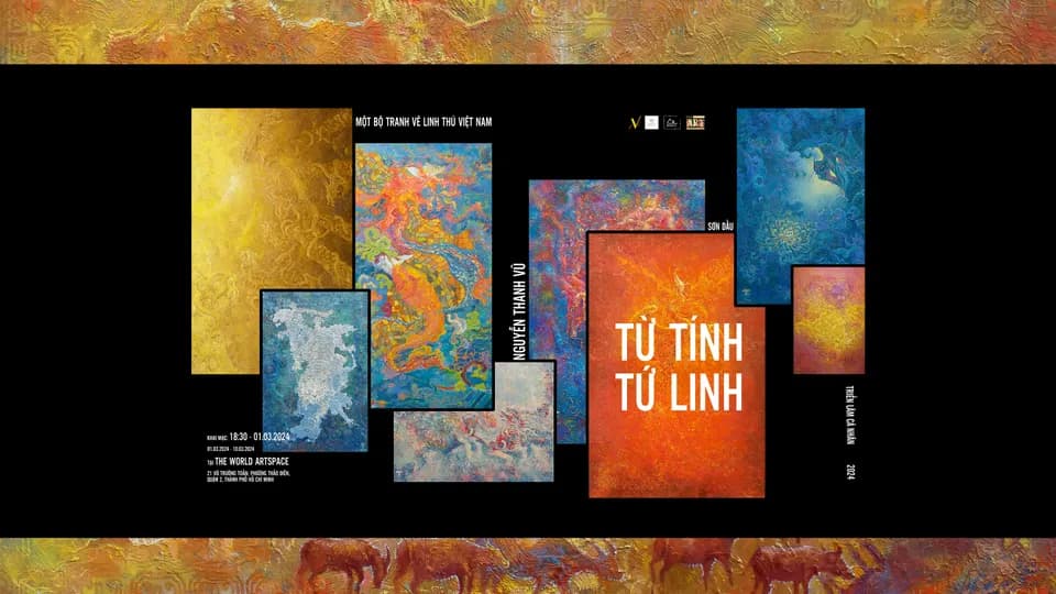 Từ Tính Tứ Linh: Văn hóa Việt qua tranh Nguyễn Thanh Vũ
