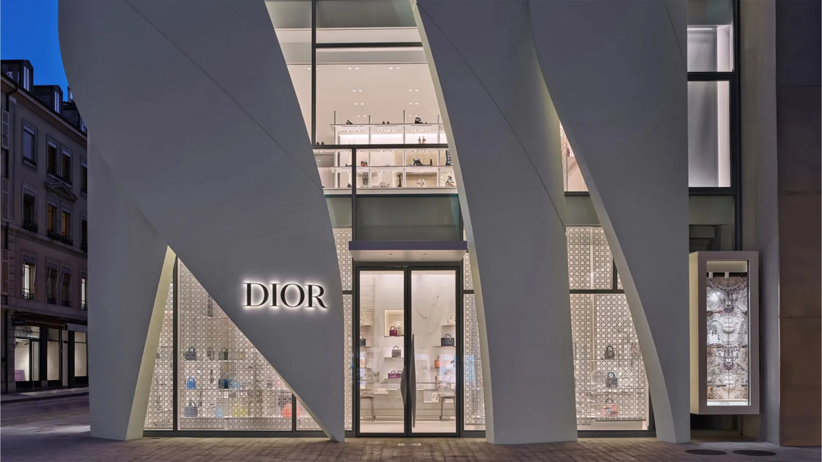 Christian de Portzamparc mang tầm nhìn kiến trúc đến cửa hàng Dior Geneva