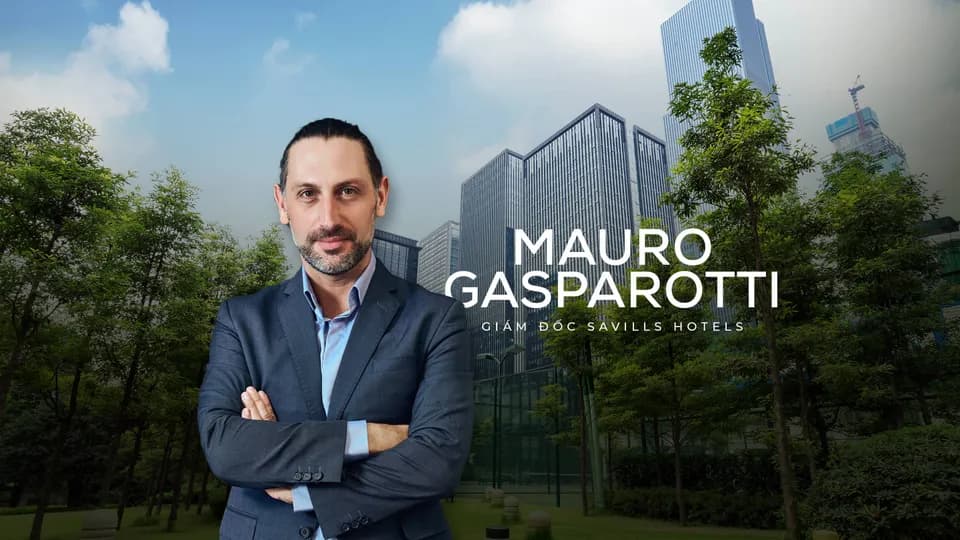 Mauro Gasparotti, Giám đốc Savills Hotels: "Số lượng công trình xanh tại Việt Nam vẫn còn hạn chế"
