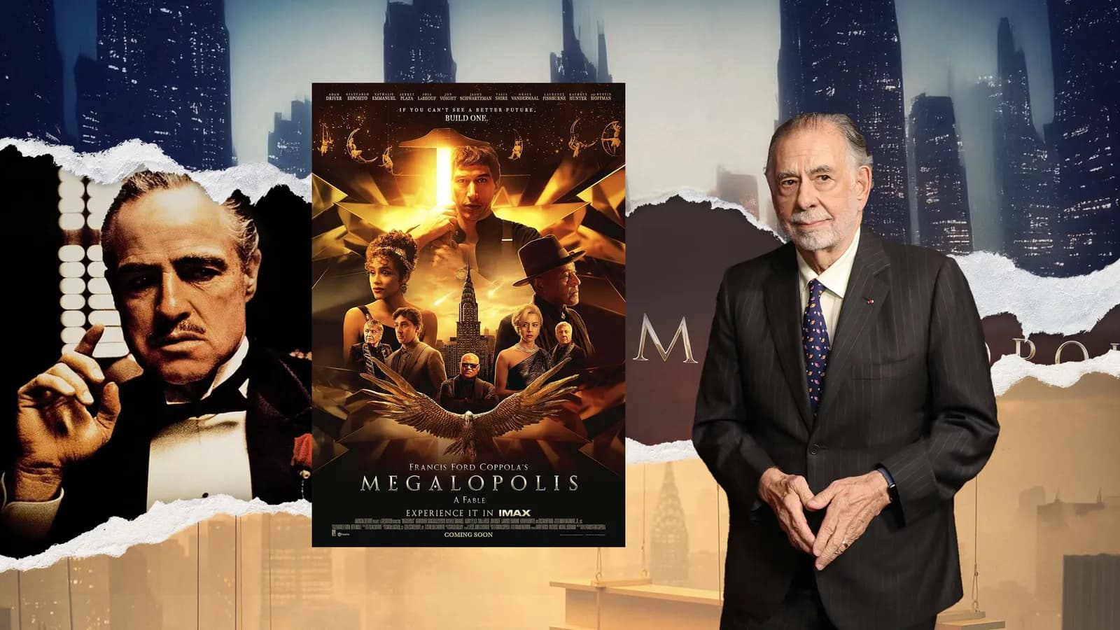 Megalopolis và sự trở lại không hào quang của “lão làng” điện ảnh Francis Coppola 