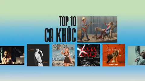 10 ca khúc nổi bật của âm nhạc thế giới 2024