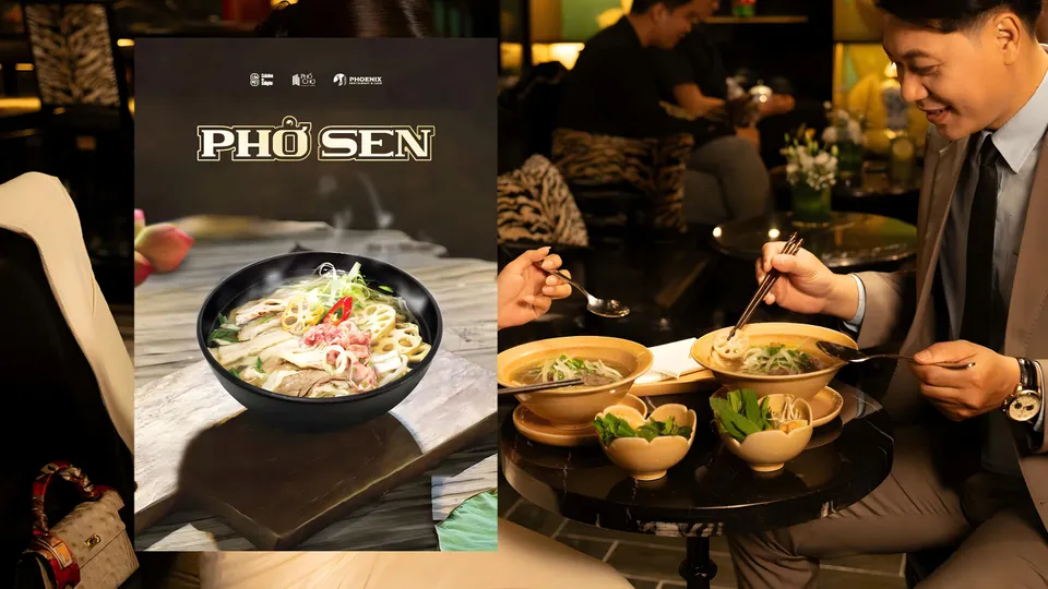 Đến sân bay Tân Sơn Nhất, thưởng thức Phở Sen tinh hoa ẩm thực Việt