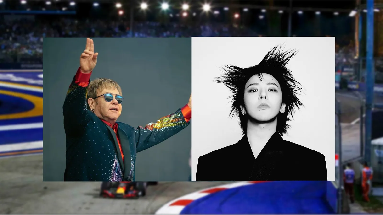 Elton John và G-DRAGON sẽ biểu diễn tại F1 Singapore 2025