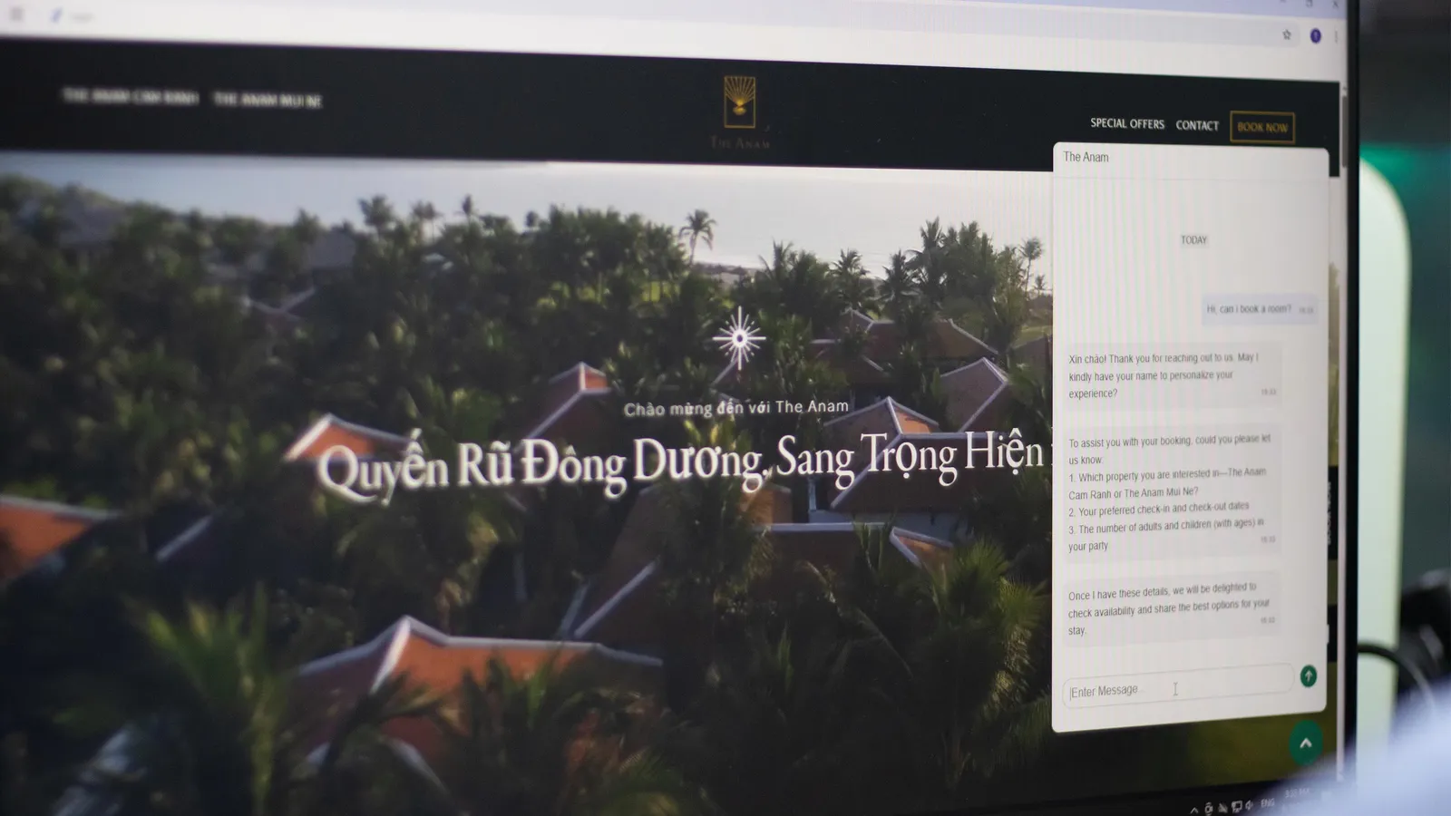 Tập đoàn The Anam ứng dụng AI vào tư vấn, đặt phòng và hỗ trợ du khách
