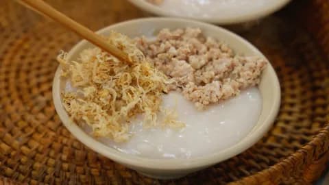 Cháo se: Độc đáo món cháo ăn bằng đũa làng Hạ Mỗ