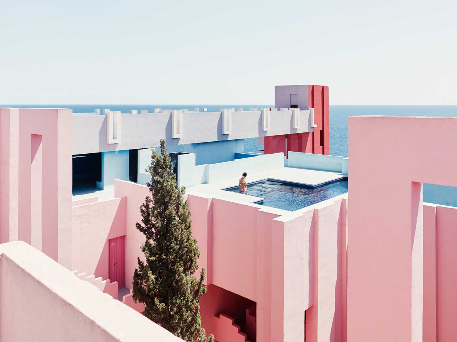 La Muralla Roja, kiến trúc, Tây Ban Nha, Địa Trung Hải, Ricardo Bofill, Bắc Phi, Hy Lạp