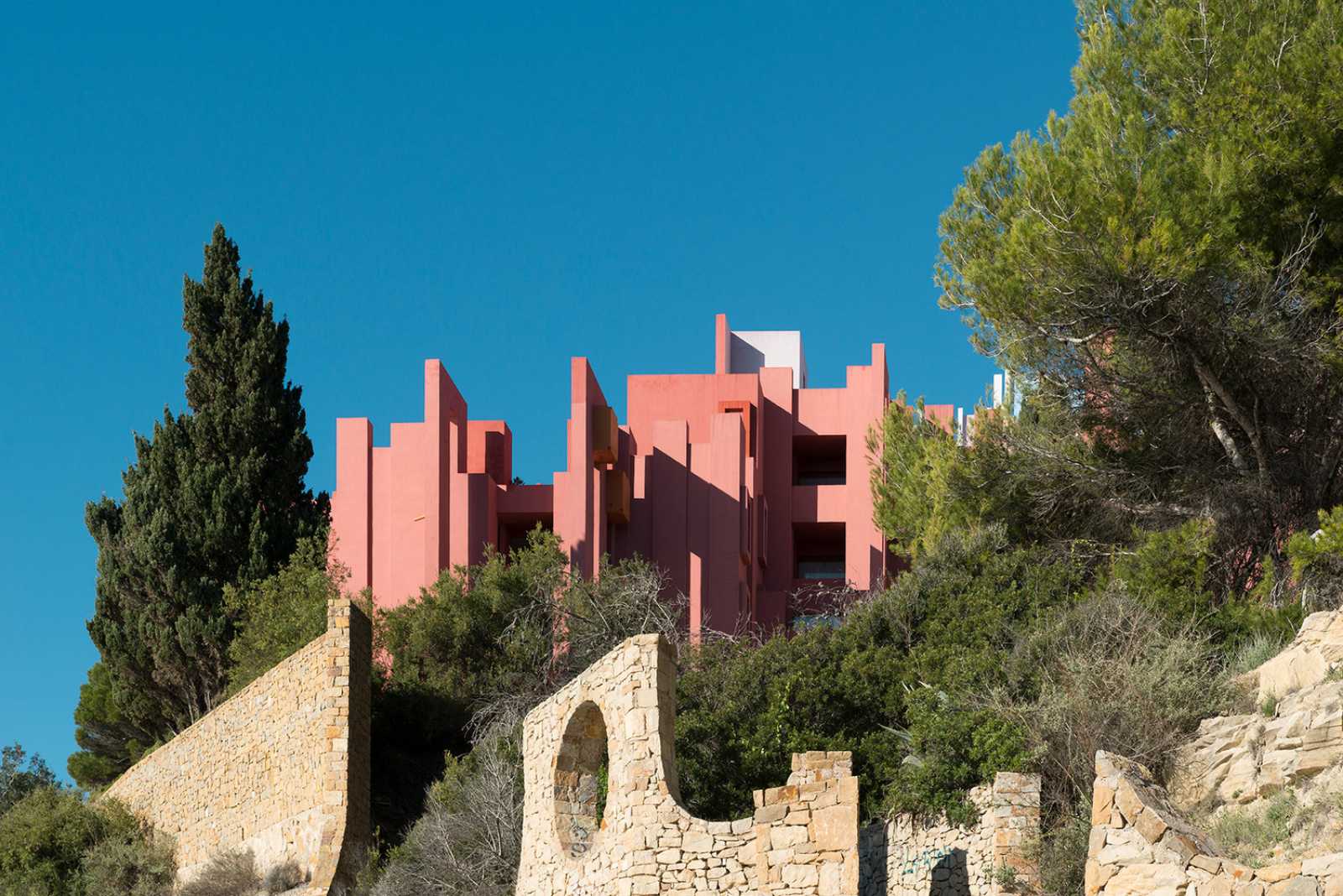 La Muralla Roja, kiến trúc, Tây Ban Nha, Địa Trung Hải, Ricardo Bofill, Bắc Phi, Hy Lạp