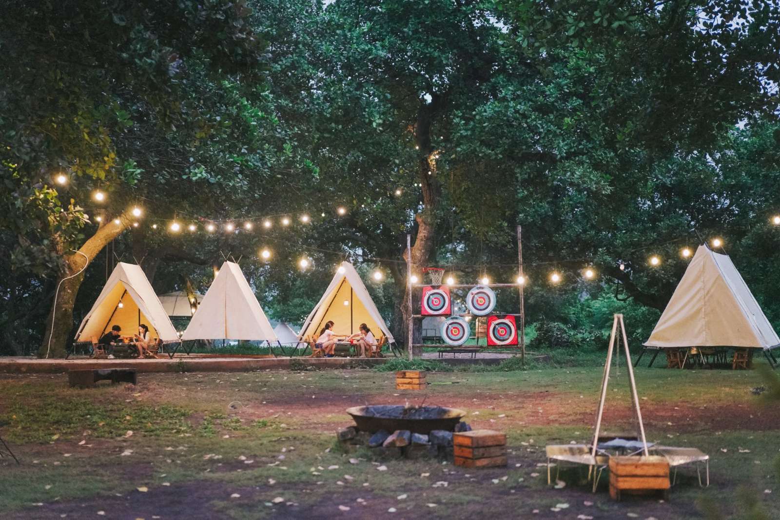 địa điểm cắm trại, glamping, giải trí cuối tuần, địa điểm vui chơi Sài Gòn