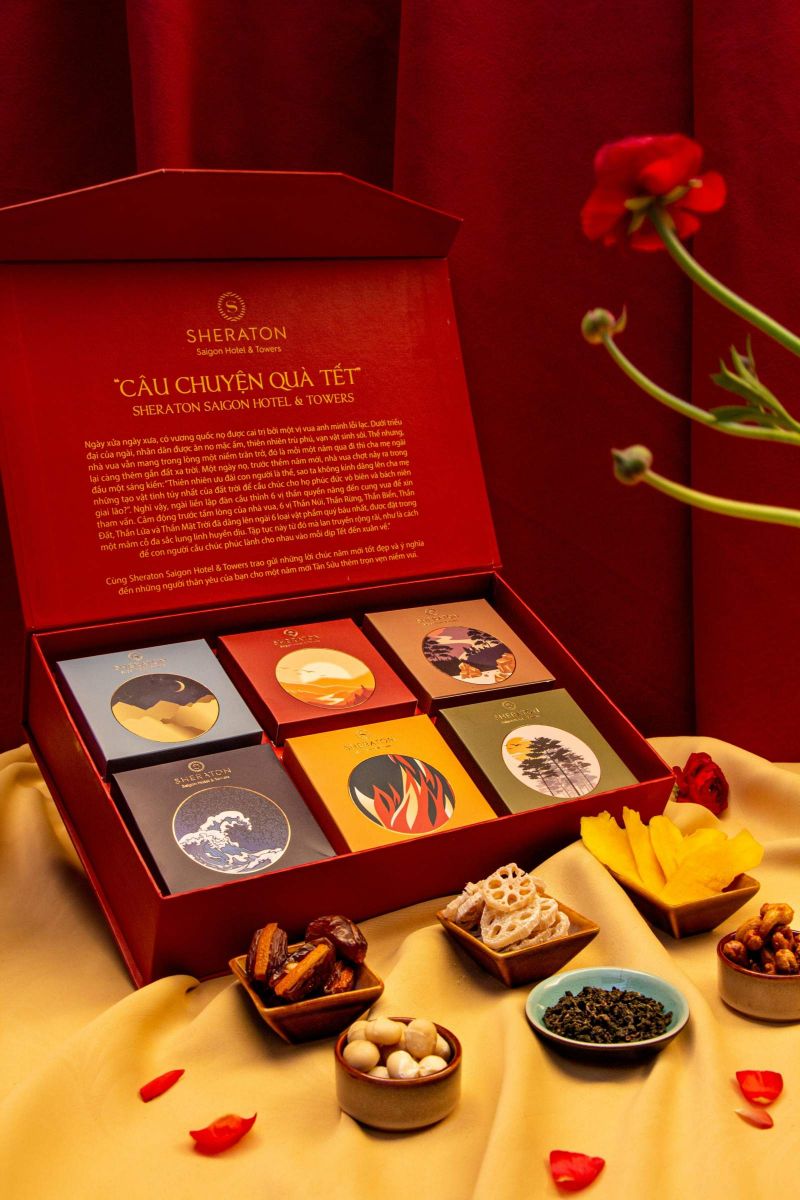 Sheraton Saigon, bộ quà tết lục vị hồng phúc, trao gửi yêu thương