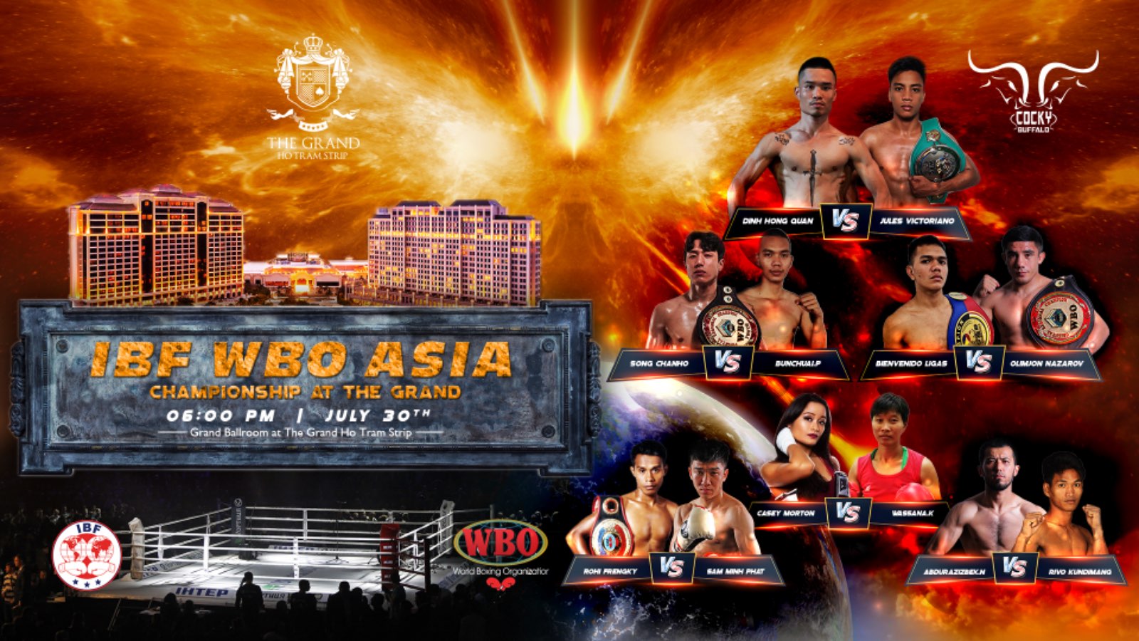 The Grand Ho Tram Strip, Park Cafe, Fuel Sports Bar, BF& WBO, Lễ hội EDM ''Dấu Ấn Hè'