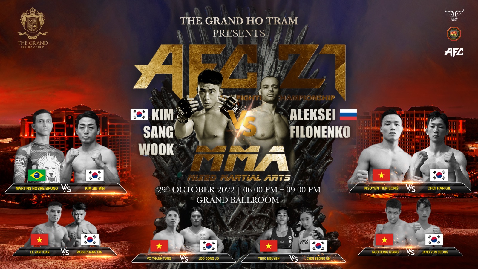 The Grand Ho Tram Strip, MMA, giải đấu, khu phức hợp, hồ tràm