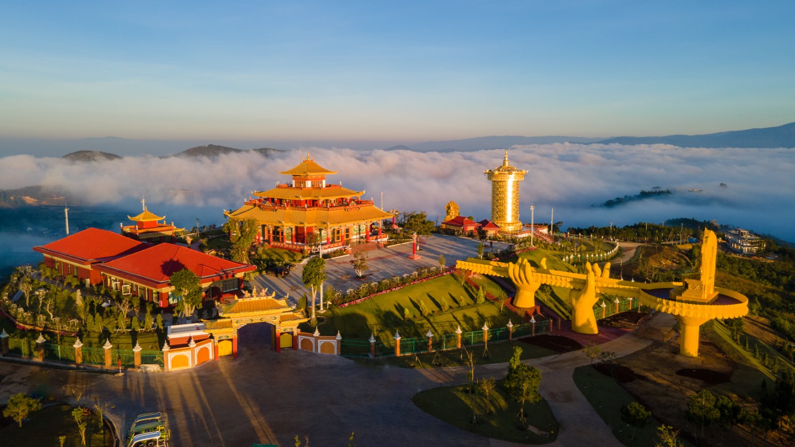 Samten Hills Dalat, đại bảo tháp kinh luân, travel, du lịch, tâm linh