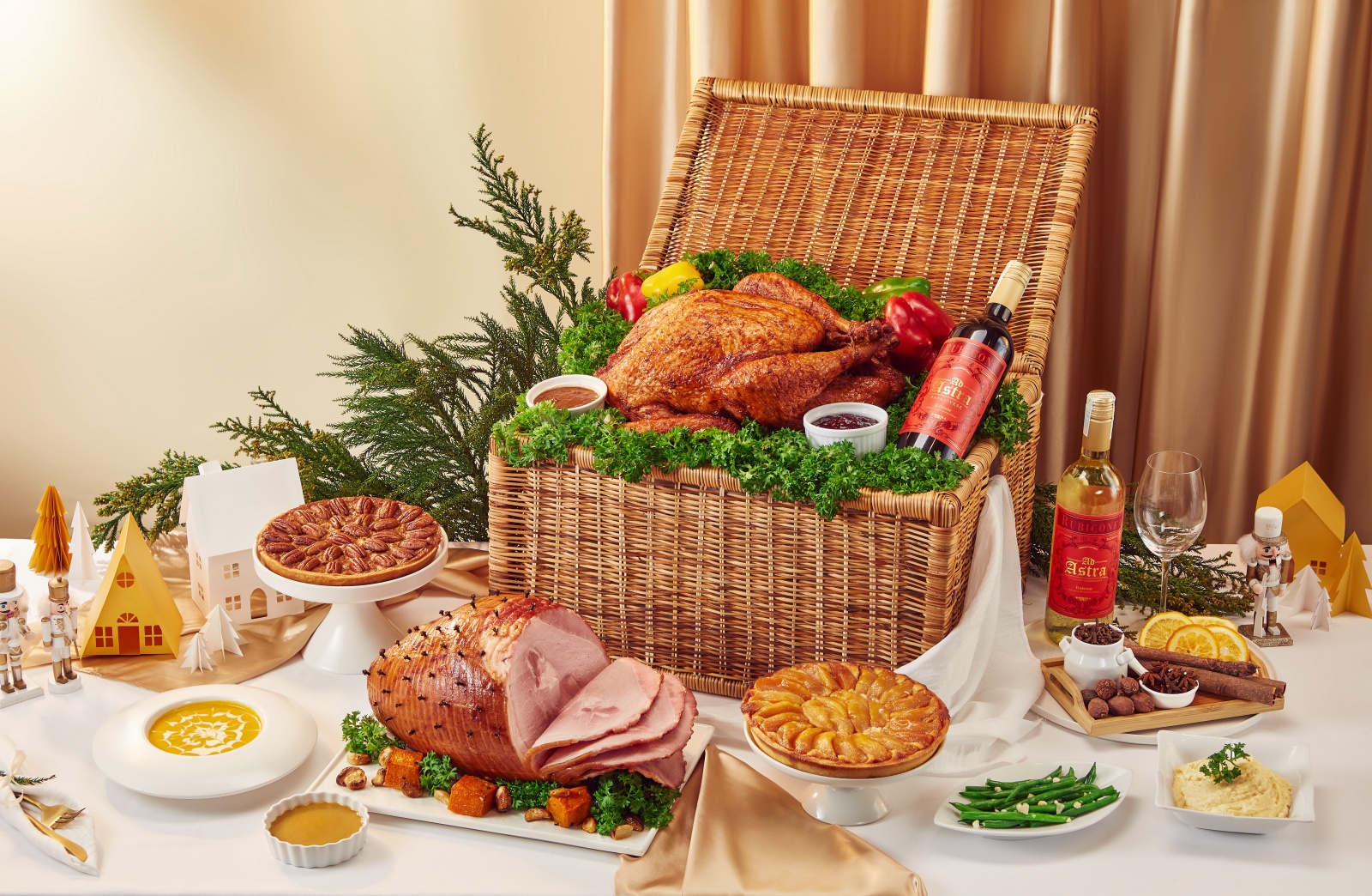 Sheraton Hanoi, tiệc cuối năm, buffet cuối năm, buffet giáng sinh, tiệc năm mới, nhà hàng Oven D'or, Hemispheres Steak & Seafood Grill, Lobby Lounge