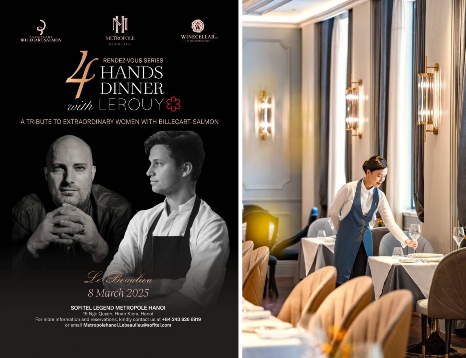 8/3, quốc tế phụ nữ, Metropole Hà Nội, Meliá Hồ Tràm, Azerai Kê Gà Bay, Azerai La Residence Huế