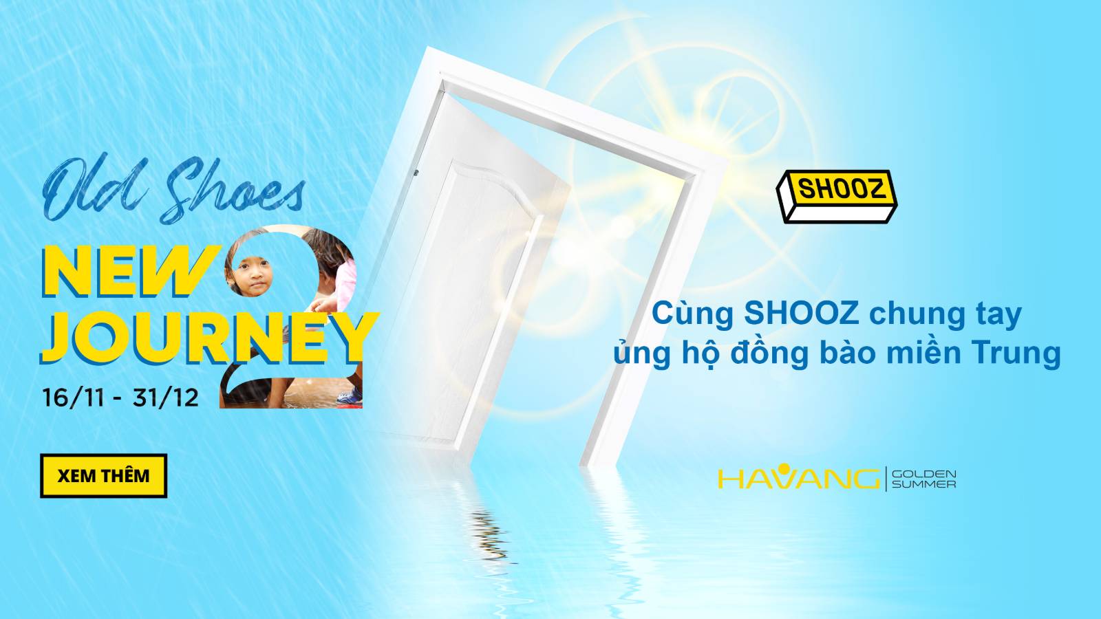Shooz, thời trang, giày, cứu trợ, hỗ trợ, chiến dịch, Chiến dịch "Đôi giày cũ - Hành trình mới 2", WOWWEEKEND, Hạ Vàng, Công ty thời trang Hạ Vàng, chiến dịch thiện nguyện, miền Trung, Quảng Bình