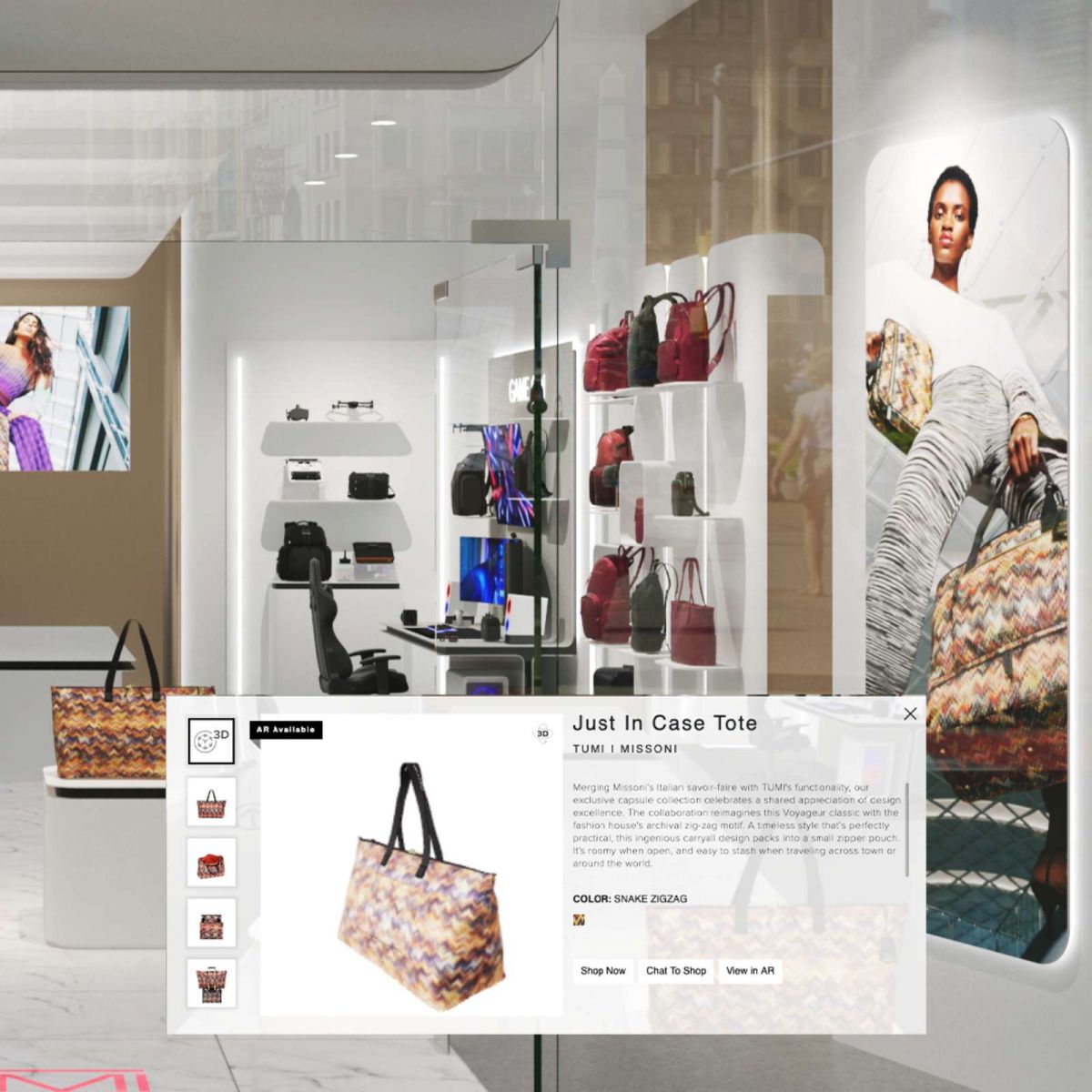 TUMI, BST Thu 2021, Cửa hàng thực tế ảo TUMI Store