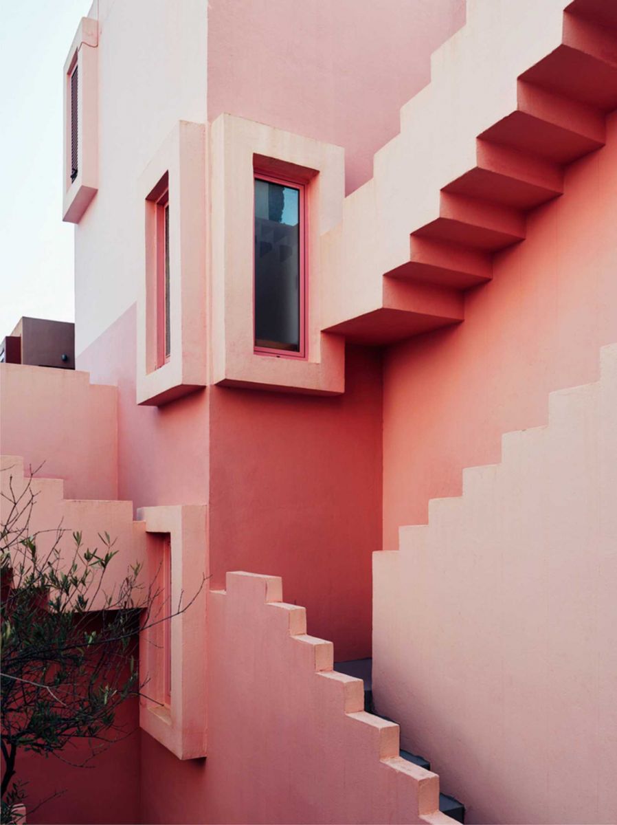 Kiến trúc màu hồng pastel, kiến trúc, hồng pastel,