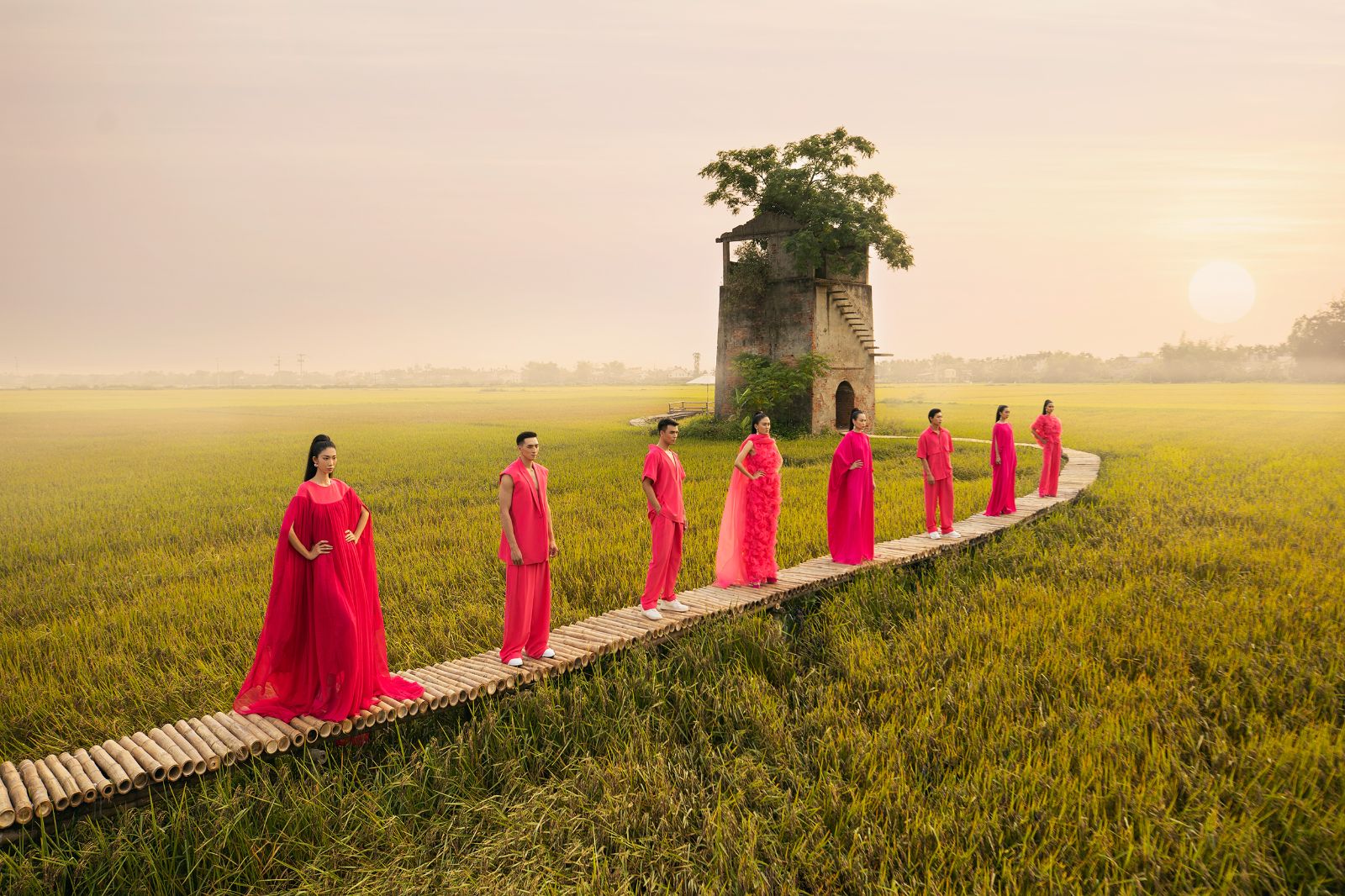 VUNGOC&SON, Digital fashion show, Vung troi binh yen show, fashion show Hoi An, Homeland resort 2022,