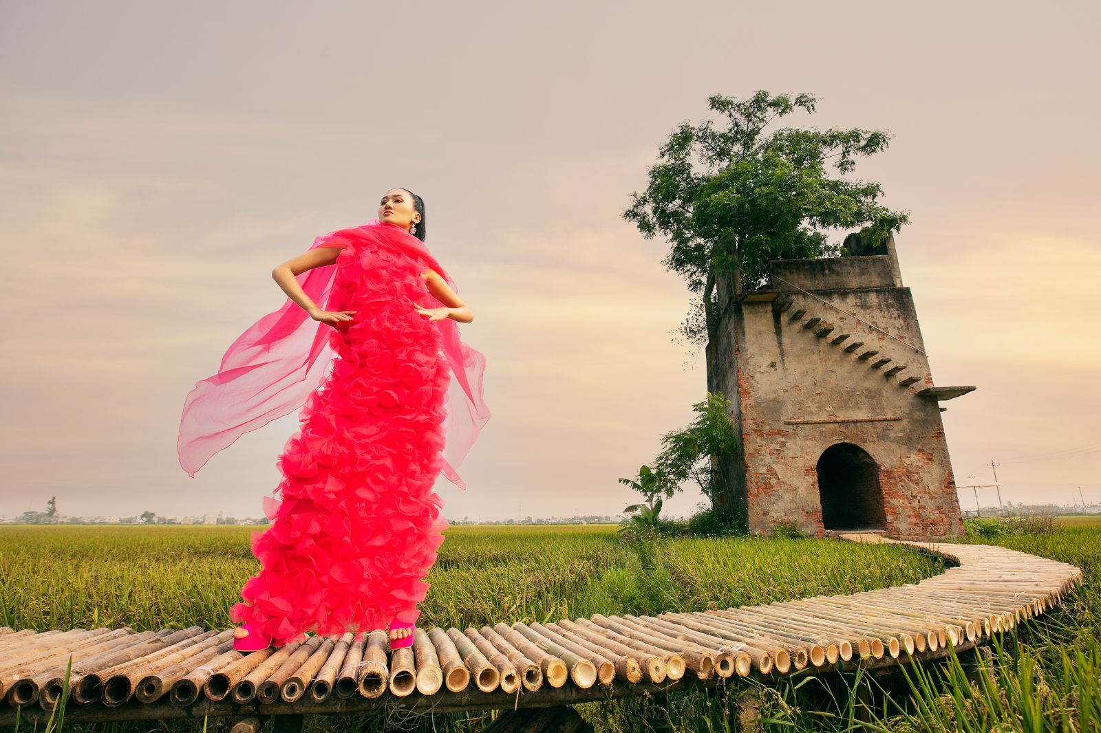 VUNGOC&SON, Digital fashion show, Vung troi binh yen show, fashion show Hoi An, Homeland resort 2022,