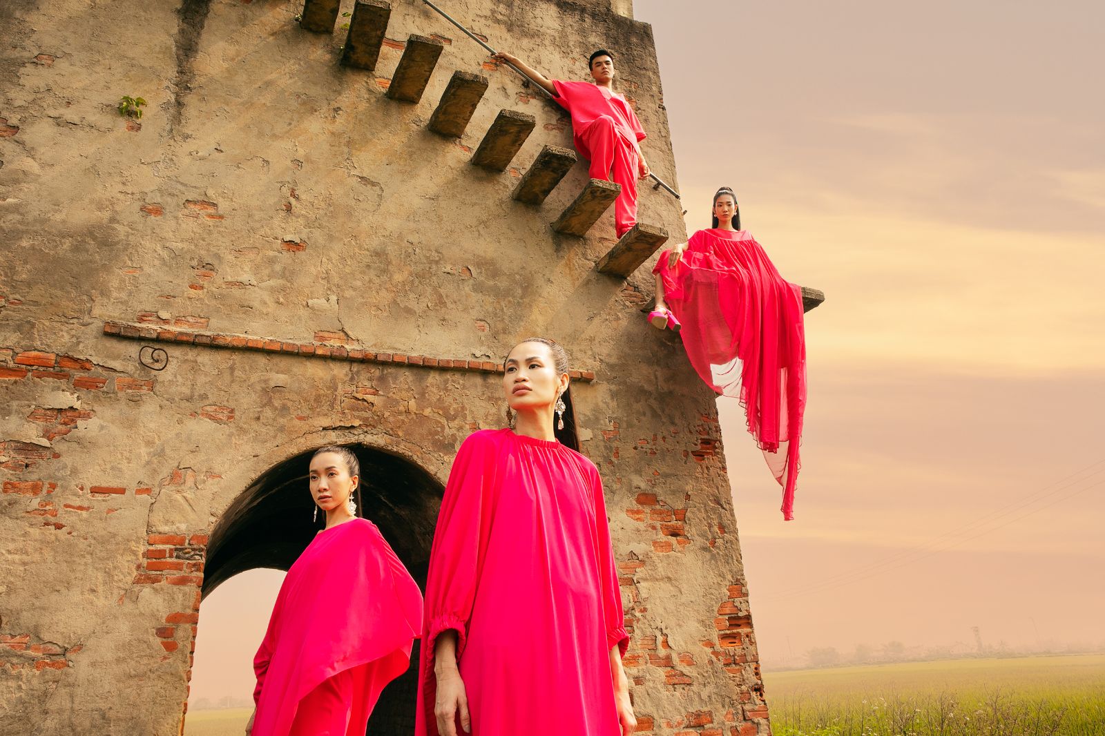 VUNGOC&SON, Digital fashion show, Vung troi binh yen show, fashion show Hoi An, Homeland resort 2022,