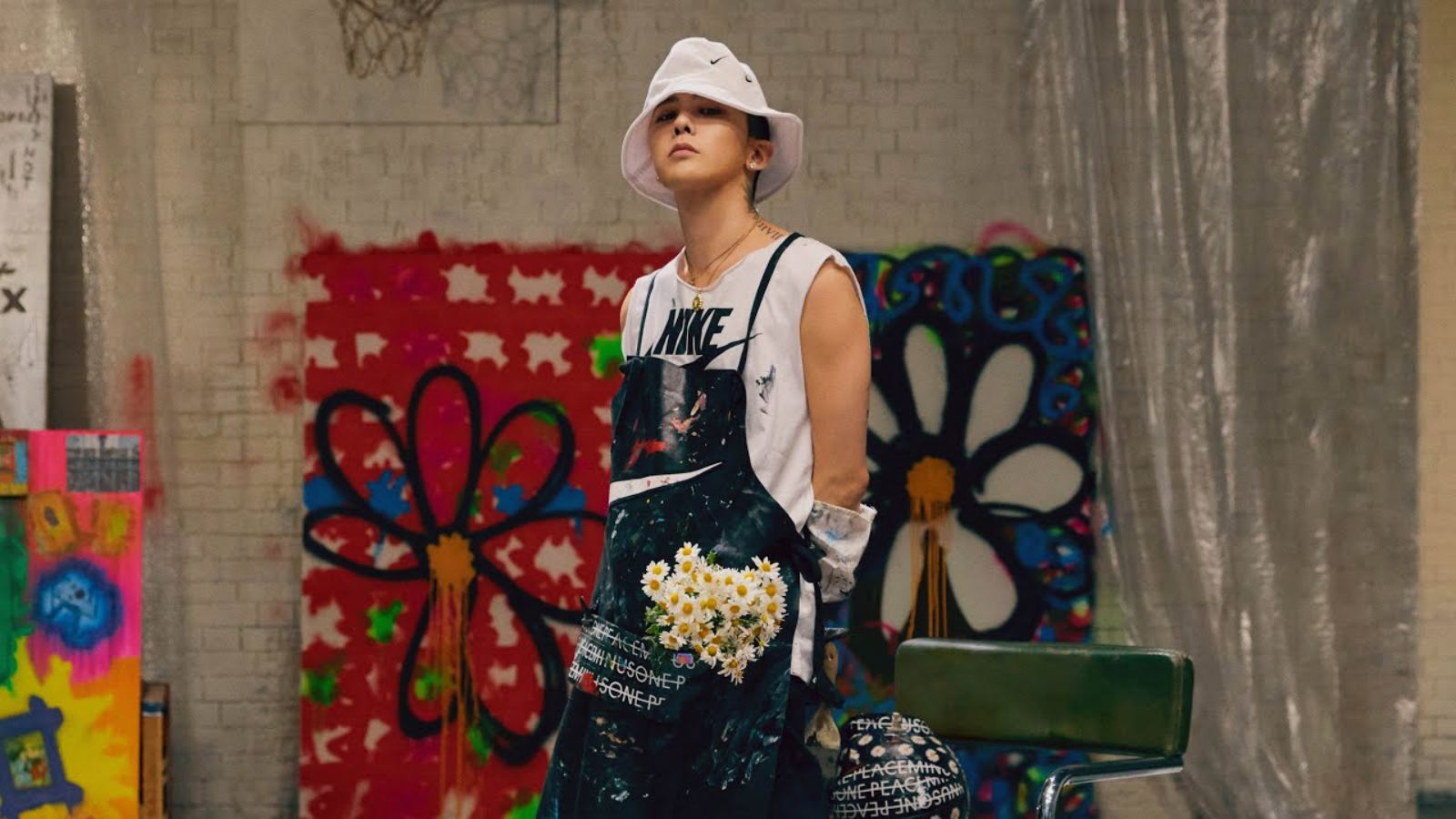 G-Dragon-Peaceminusone-nike-air-force-1-floral-2022-Kwondo-1-Triple-White