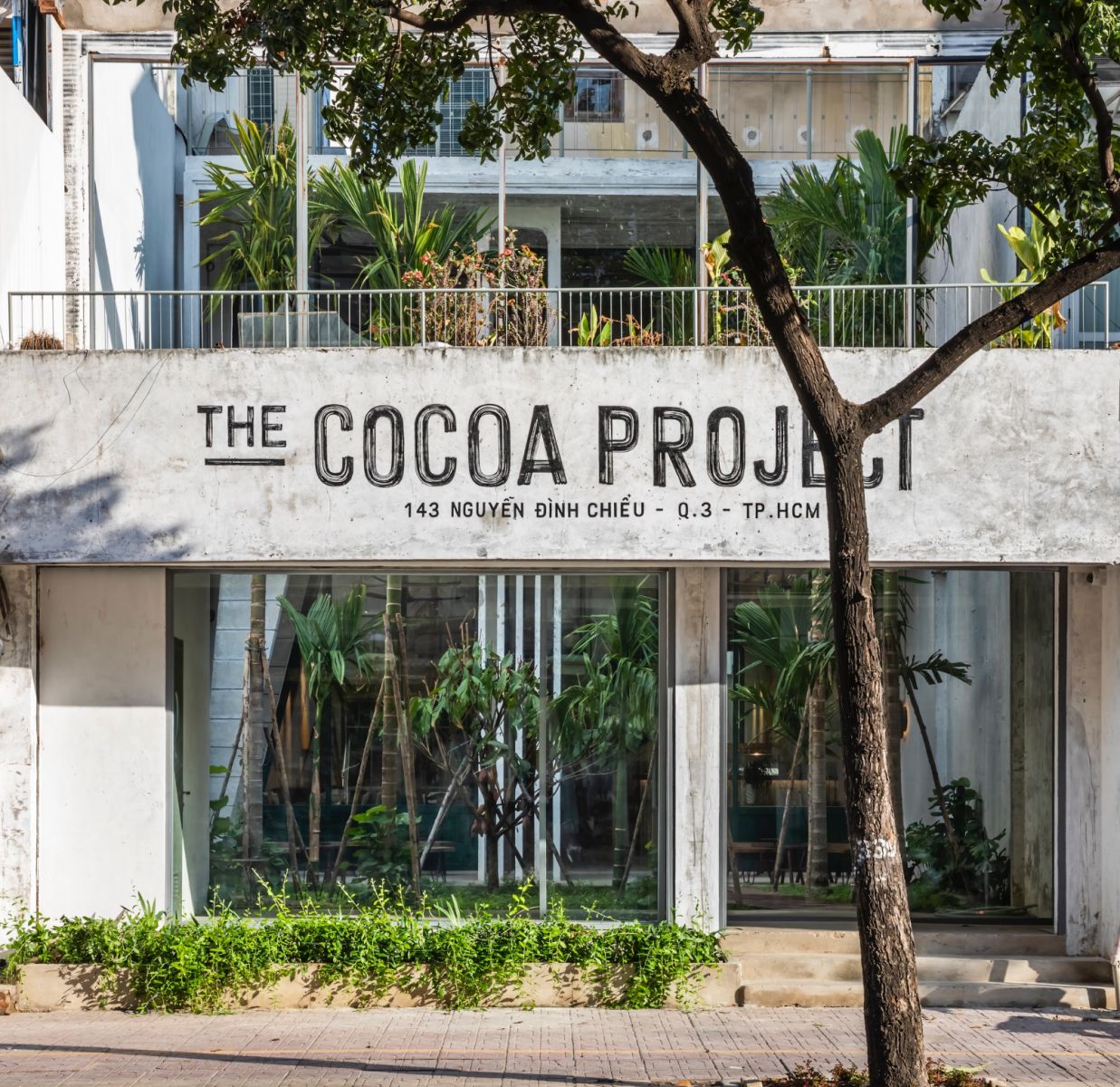 the cocoa project, kiến trúc bền vững, quán cafe, cacao