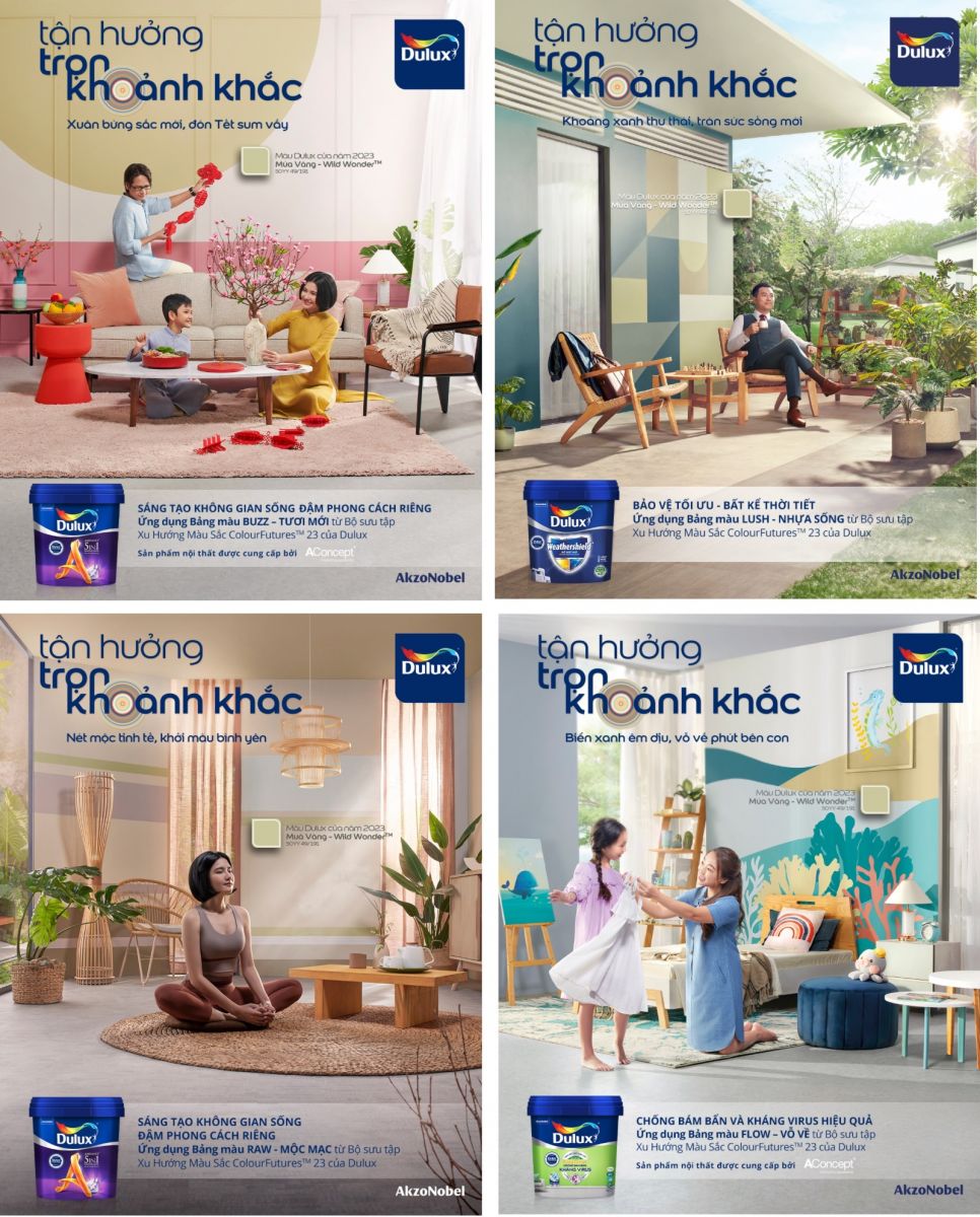 dulux, gam màu xu hướng, màu dulux, tận hưởng trọn khoảnh khắc, wild wonder