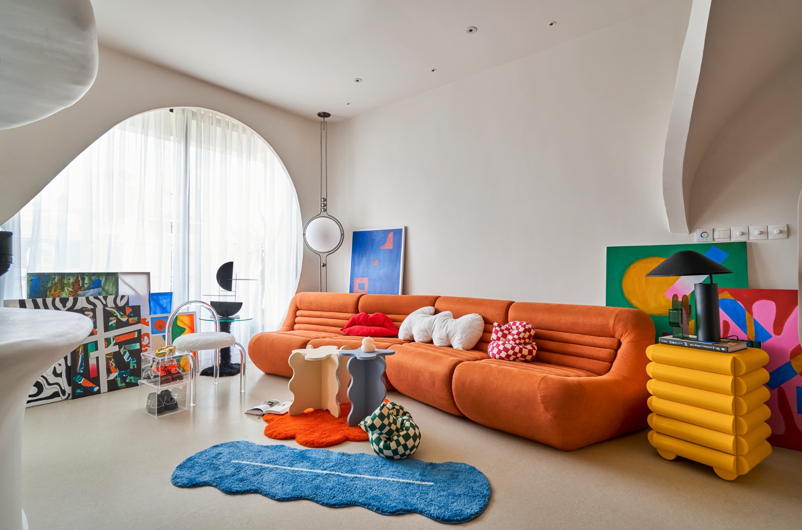 retro chic house, red5studio, căn hộ