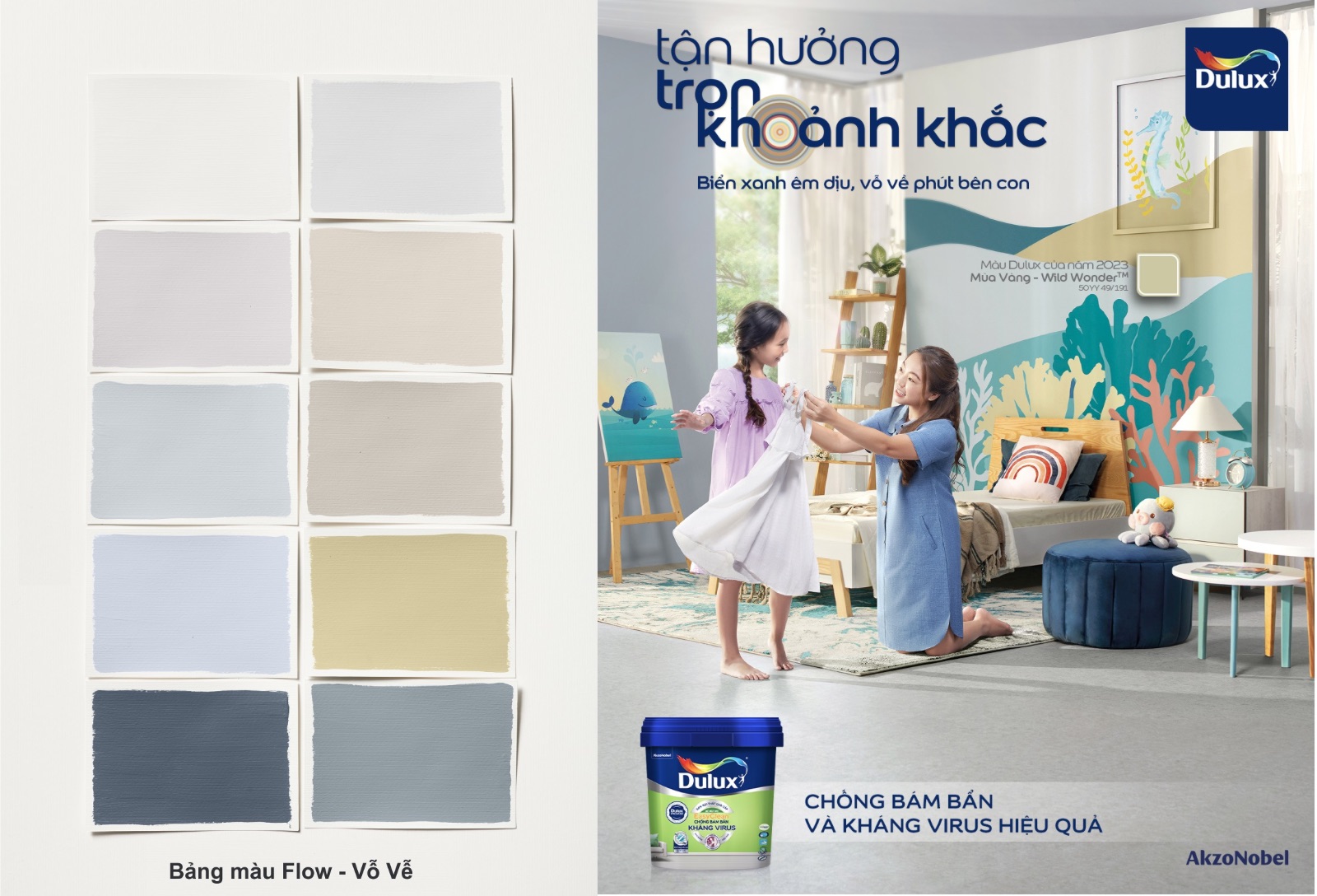 bảng màu nội thất, bảng màu, tận hưởng trọn khoảnh khắc, dulux