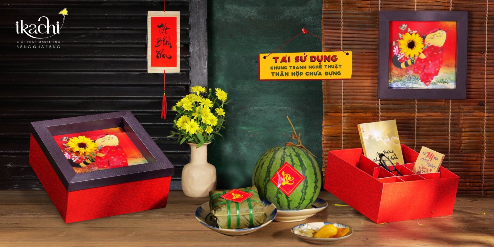 ikachi, hộp quà tết, quà tết xanh, tết truyền thống