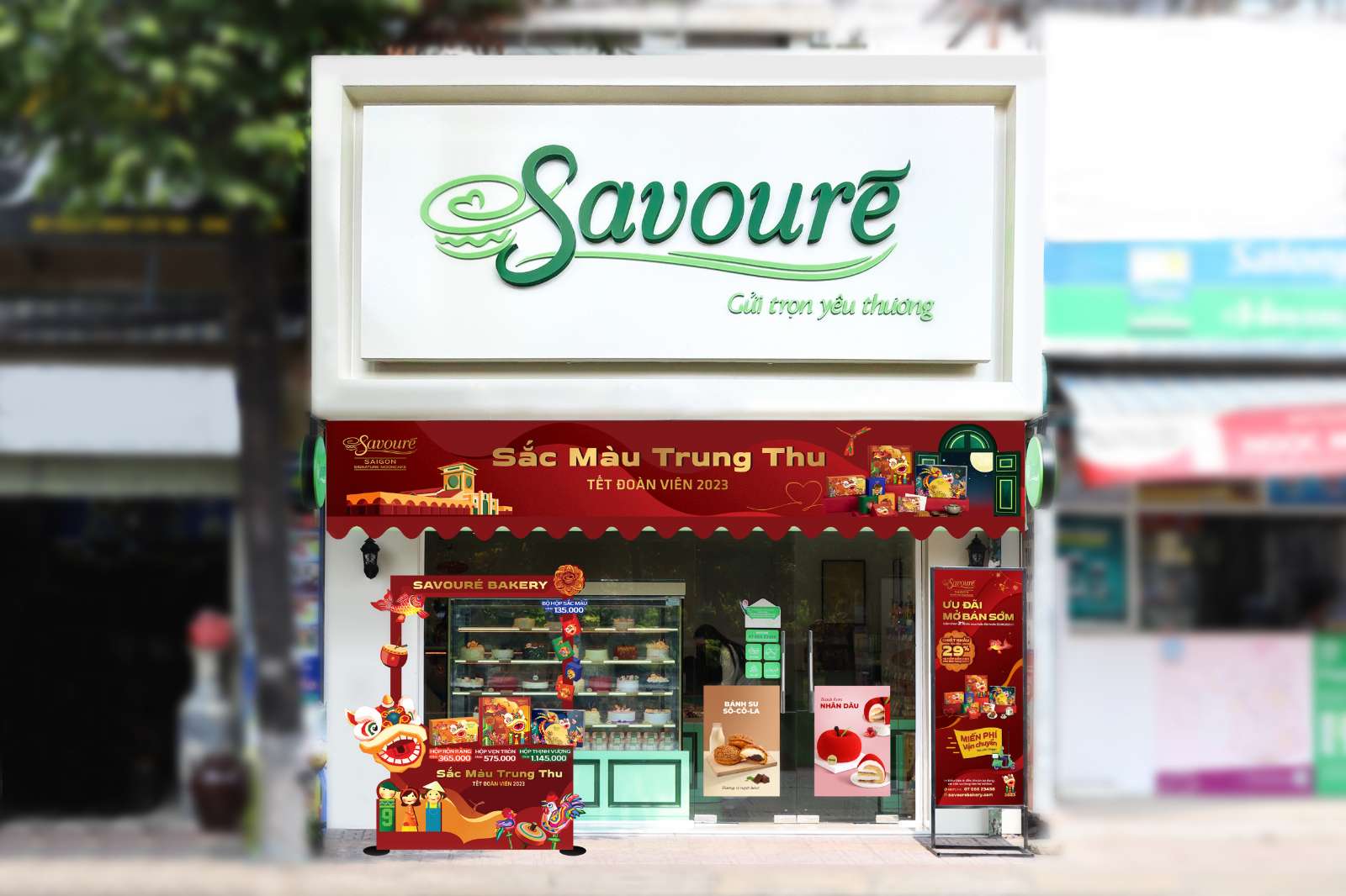 “Sắc Màu Trung Thu”, bánh trung thu, Savouré Bakery, mẫu bánh trung thu 2023