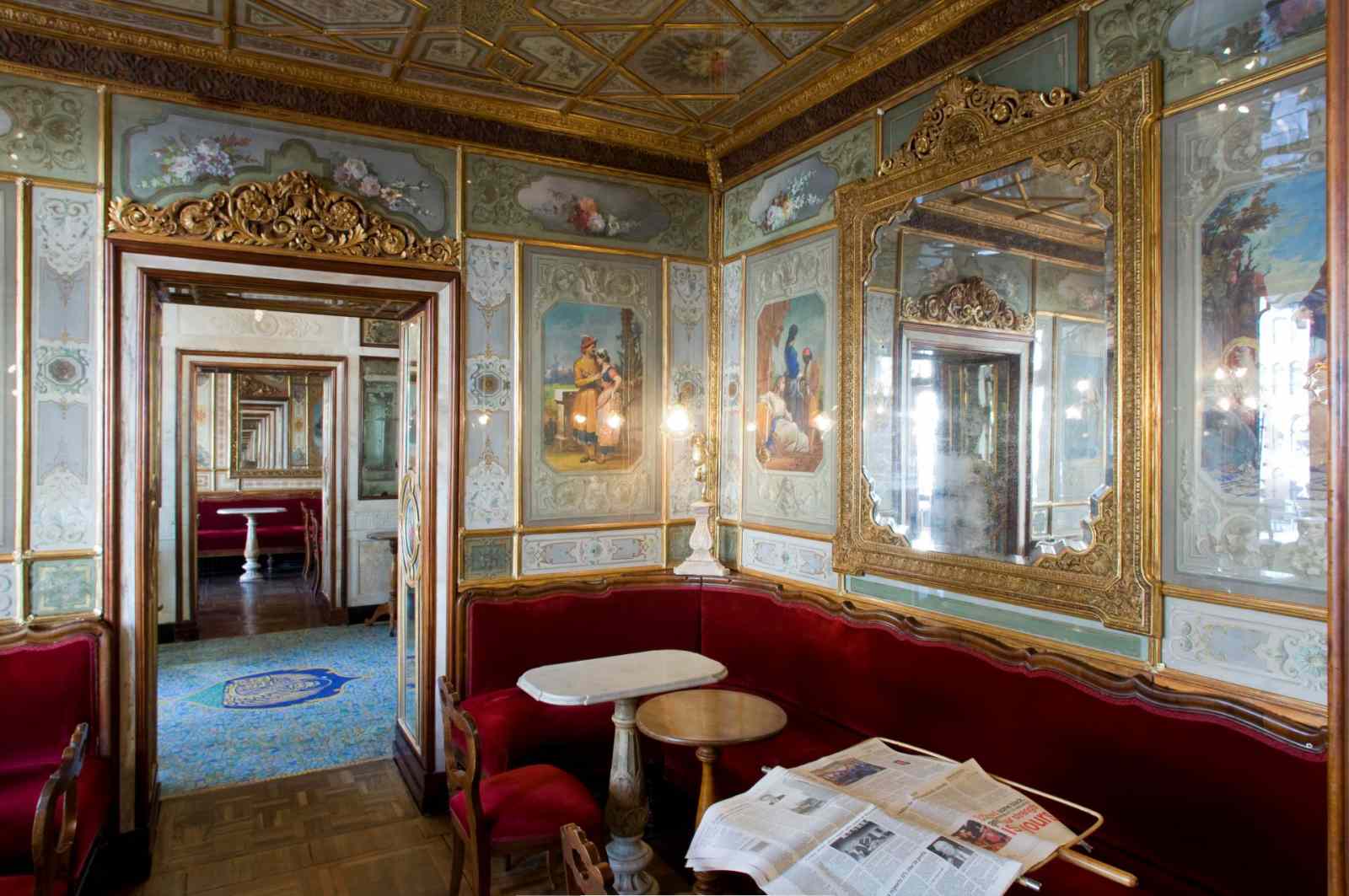 5 quán cà phê lâu đời nhất, Le Procope, Caffè Florian, Antico Caffè Greco, Café Central, Caffè Reggio