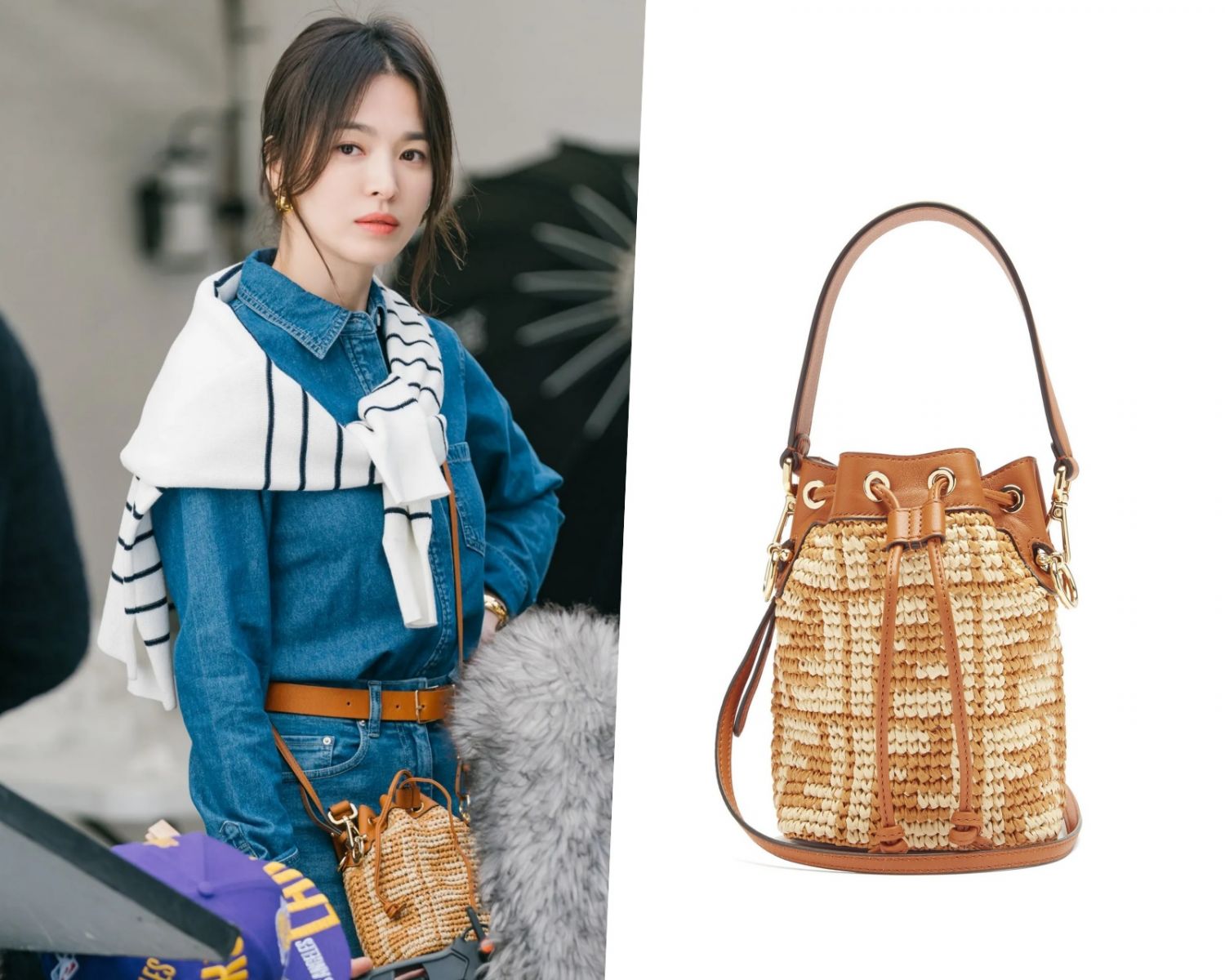 song-hye-kyo-trang-phuc-cong-so-fendi-bucket-bag-mini-tresor