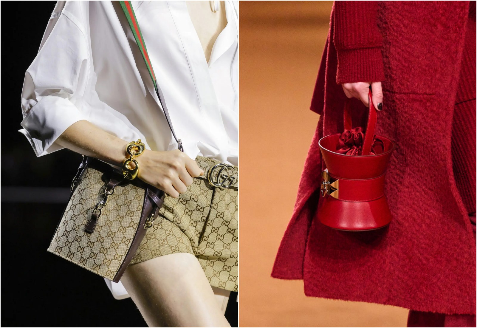 xu hướng thời trang, xu hướng túi xách, thời trang thu đông, bag trend 2024, clutch, oversized bag, double bags, fringe