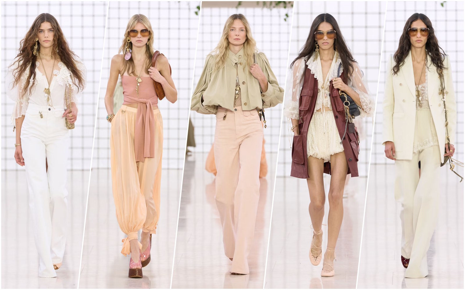 paris fashion week, fashion week 2025, fall winter collection, chloé 2025, boho chic, summer fashion trend, xu hướng thời trang mùa hè 2025