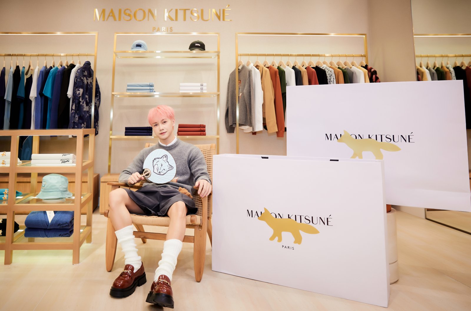 Maison Kitsuné, cửa hàng Maison Kitsuné, amee, quang vinh, jsol, wren evens, diễn viên jun vũ, diễn viên hải nam