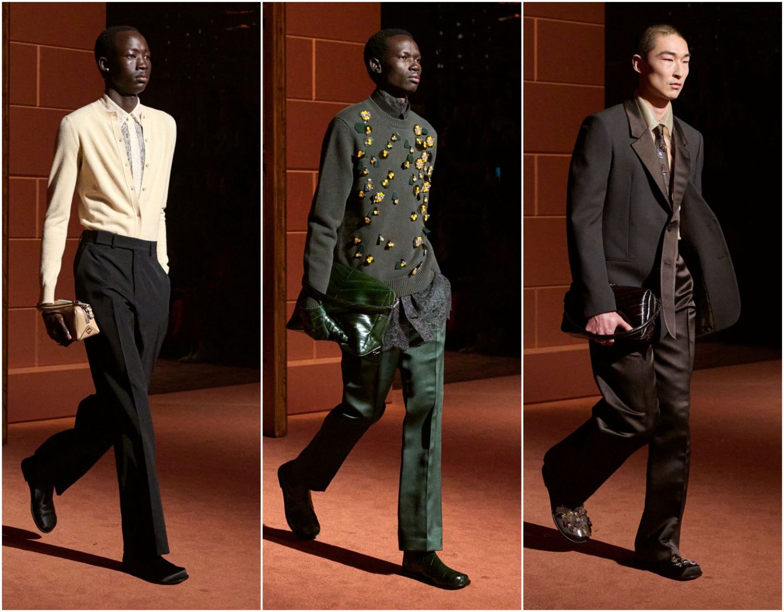 Milan Fashion Week 2025, xu hướng thời trang, thiết kế thu đông, Gucci, Dsquared2, Fendi, Jil Sander
