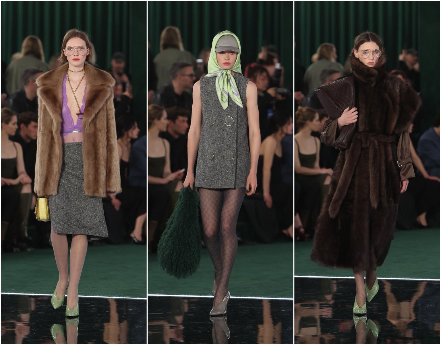 Milan Fashion Week 2025, xu hướng thời trang, thiết kế thu đông, Gucci, Dsquared2, Fendi, Jil Sander