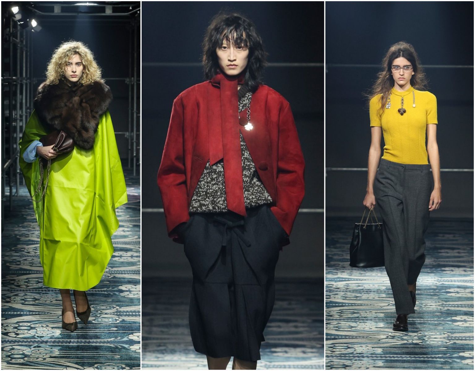 Milan Fashion Week 2025, xu hướng thời trang, thiết kế thu đông, Gucci, Dsquared2, Fendi, Jil Sander, Diesel, Prada