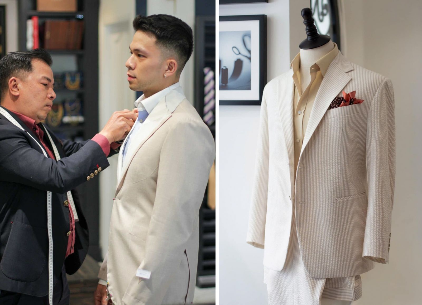 Tailoring bespoke, may đo tphcm, may đo vest