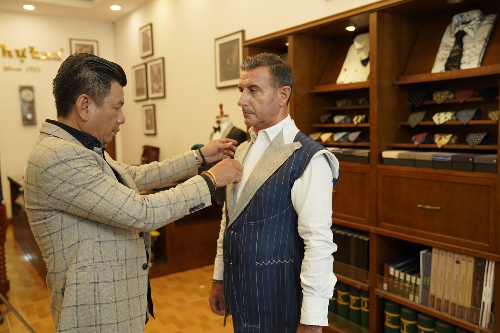 Tailoring bespoke, may đo tphcm, may đo vest