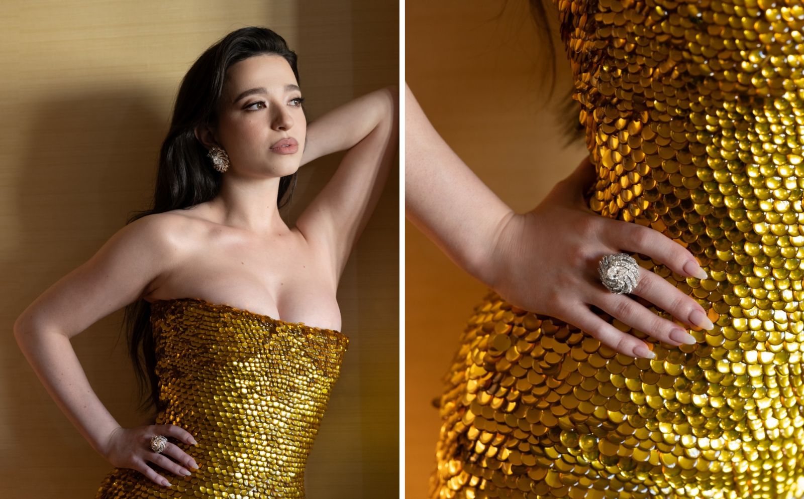 trang sức, Quả cầu vàng 2025, trang sức thảm đỏ, Emma Stone, Louis Vuitton, Anya Taylor-Joy, Tiffany & Co., Zendaya, Bulgari, Zoe Saldaña, Cartier, Salma Hayek, Lorraine Schwartz