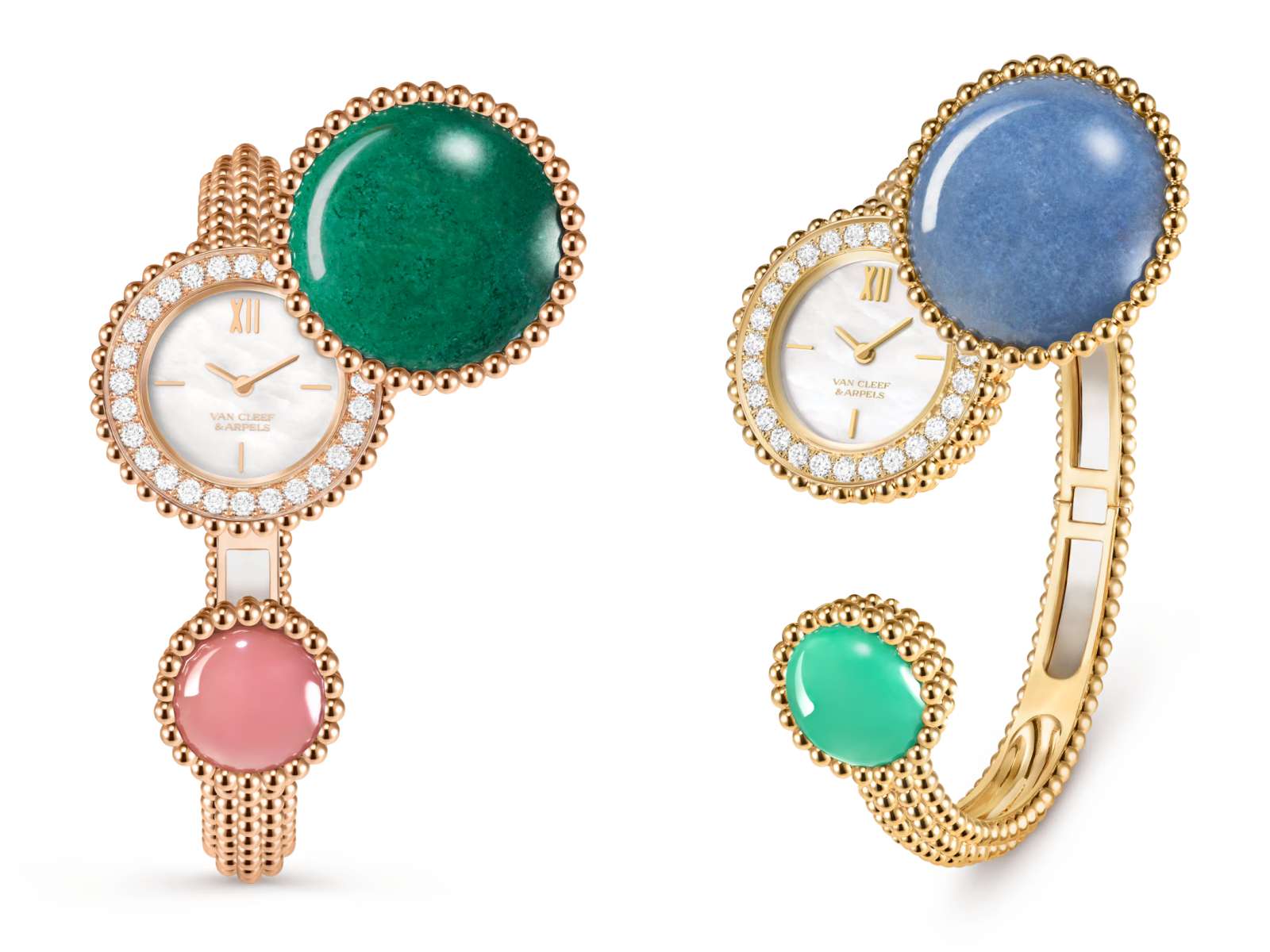 Van Cleef & Arpels, Perlée Couleurs, Perlée collection, trang sức, jewelry, Van Cleef & Arpels turquoise