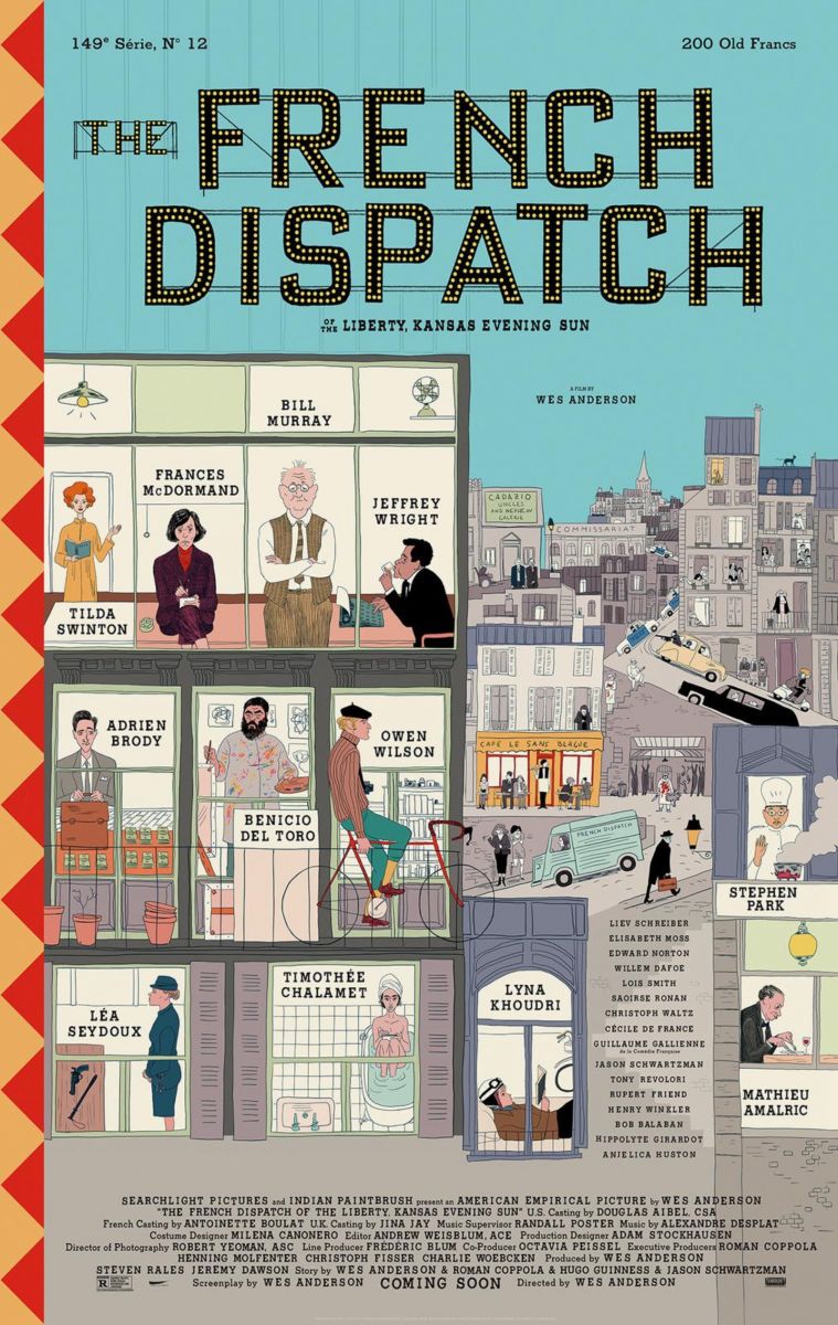 the french dispatch, công văn pháp, wes anderson, nghề báo, báo chí