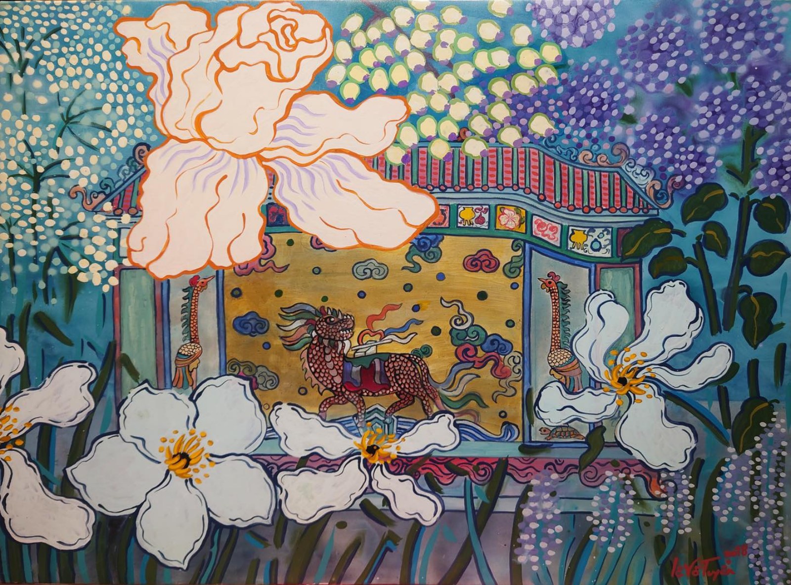 Hotel des Arts Saigon, Hoa Trong Thành, I see flowers in the palace, Lê Võ Tuyển, họa sỹ, triển lãm sài gòn