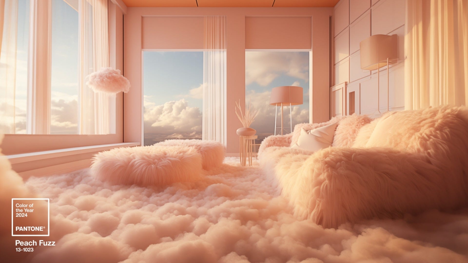 màu sắc của năm 2024, peach fuzz, pantone, Pantone 13-1023 Peach Fuzz, color of the year